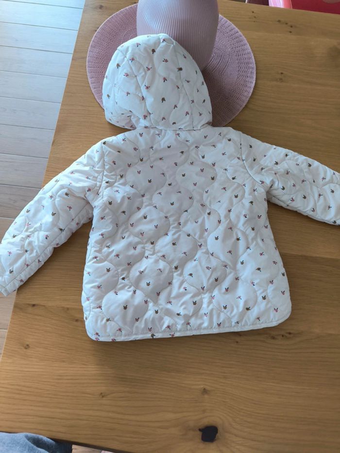 Doudoune légère beige fleuri - photo numéro 5