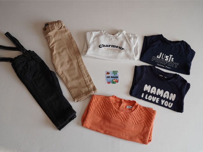 Lot de Vêtements Gémo/Kiabi (6 pièces) pour garçon Taille : 18 mois