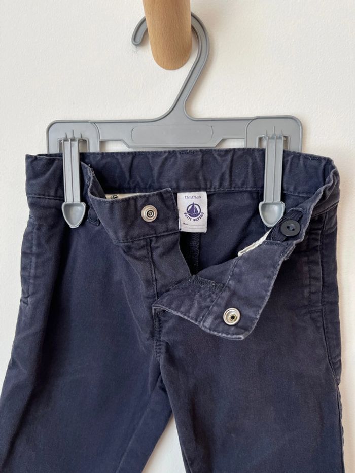 Pantalon bleu marine coupe jean - Petit Bateau 12 mois (74cm) - photo numéro 4