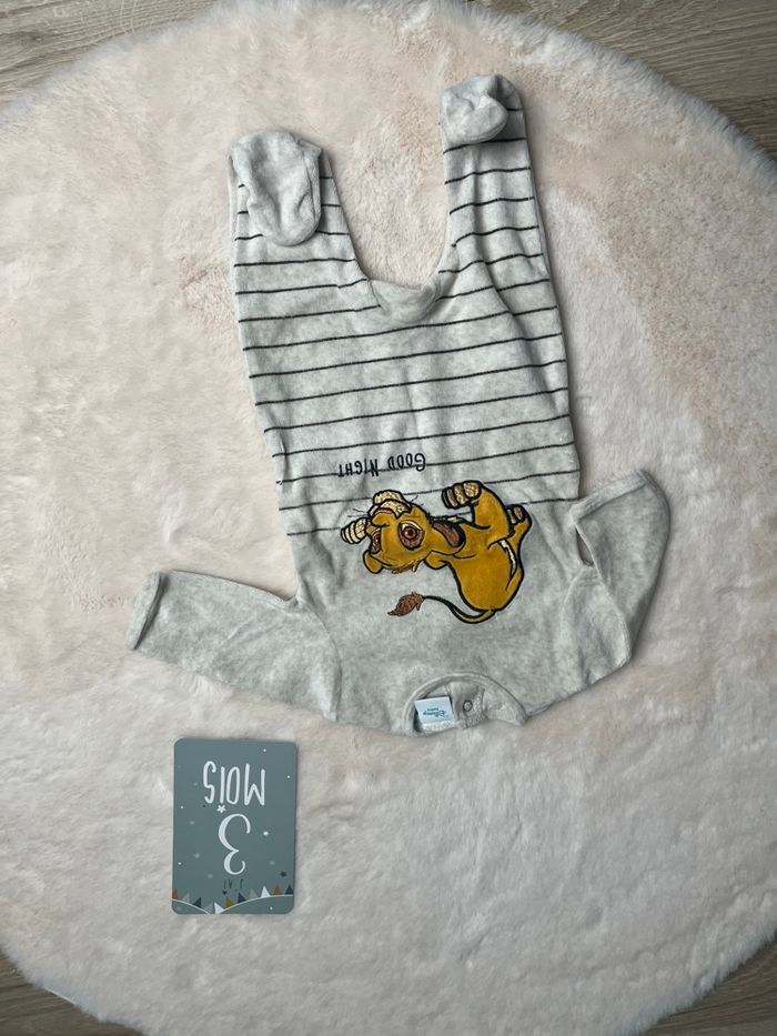 Lot de 3 pyjamas épais 3 mois - photo numéro 2