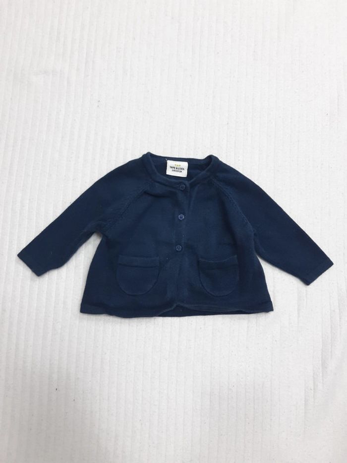 Gilet bleu marine Tape à l'oeil 3 mois - photo numéro 1