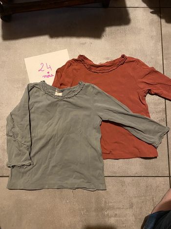 Lot de 2 t-shirts 24 mois