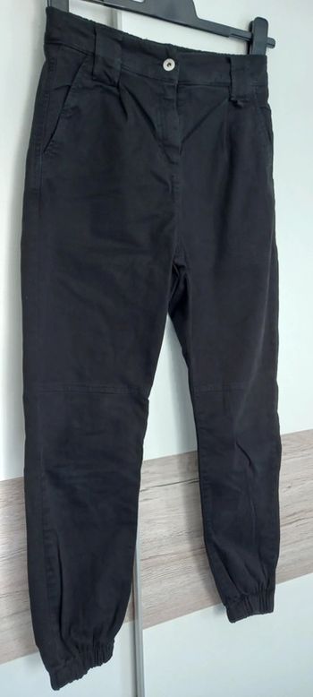 Pantalon coton noir taille 34 EUR