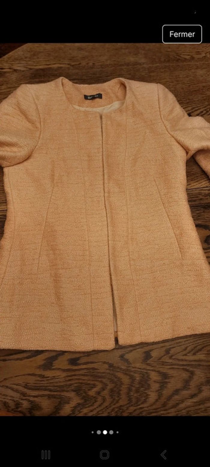 Blazer ouvert Bel & Bo taille 38 couleur Abricot - photo numéro 10