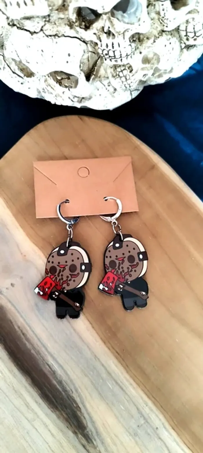 Boucles d'oreilles Jason de Vendredi 13