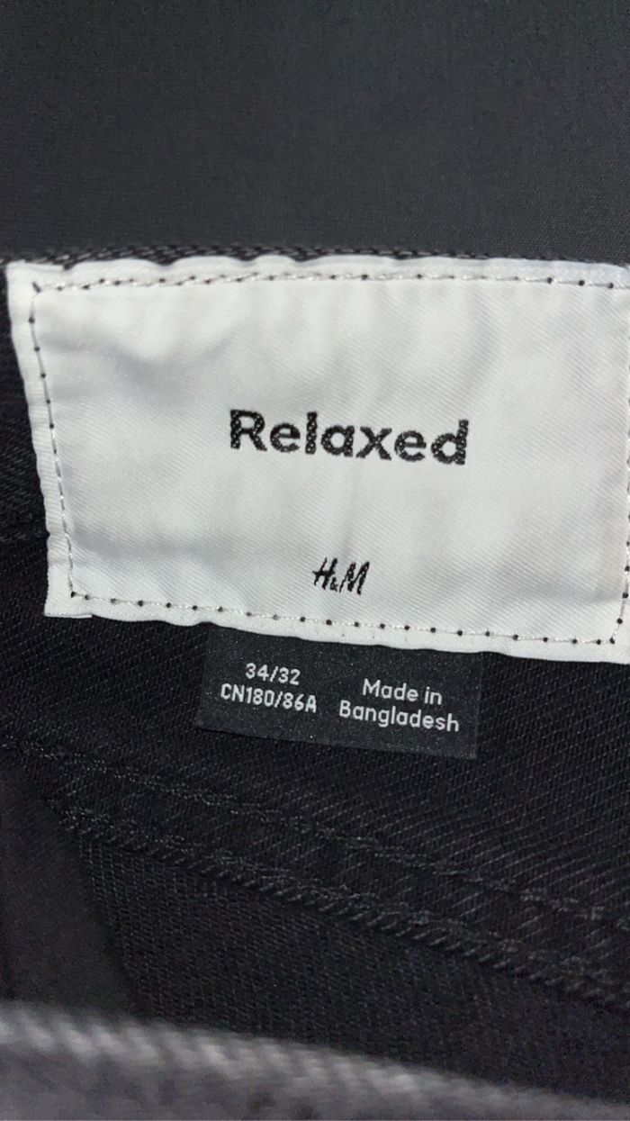 jean relaxed noir h&m - photo numéro 2
