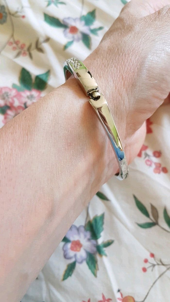 Bracelet rigide strass neuf - photo numéro 2