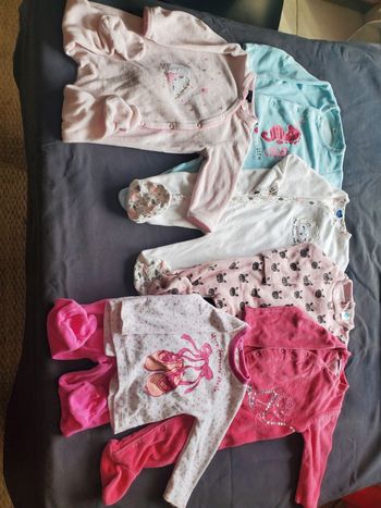 Lot 6 pyjamas fille 6 mois