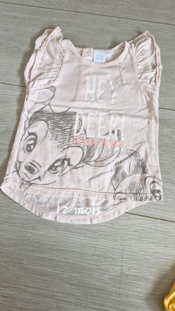 T shirt bambi 12 mois