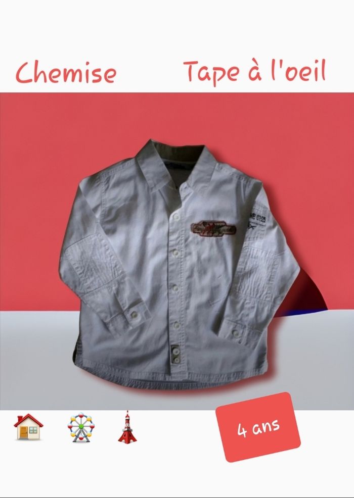 🍓 Belle chemise Tape à l'oeil (4 ans) 🍓