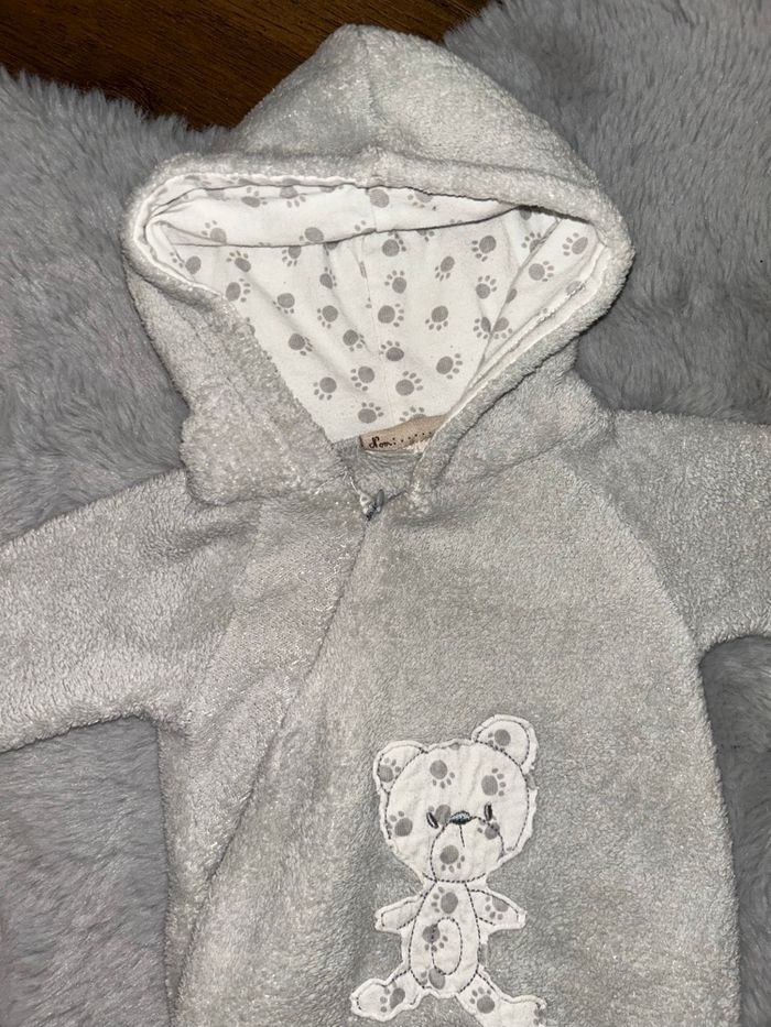 Petite combinaison grise ourson - 1 mois - Boite à malices - photo numéro 3