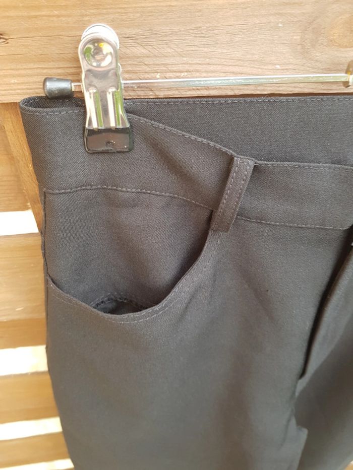 Pantalon crayon taille haute noir - photo numéro 3