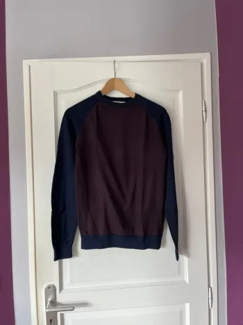 homme – Bizzbee – Taille S – Bordeaux & Bleu – Très bon état