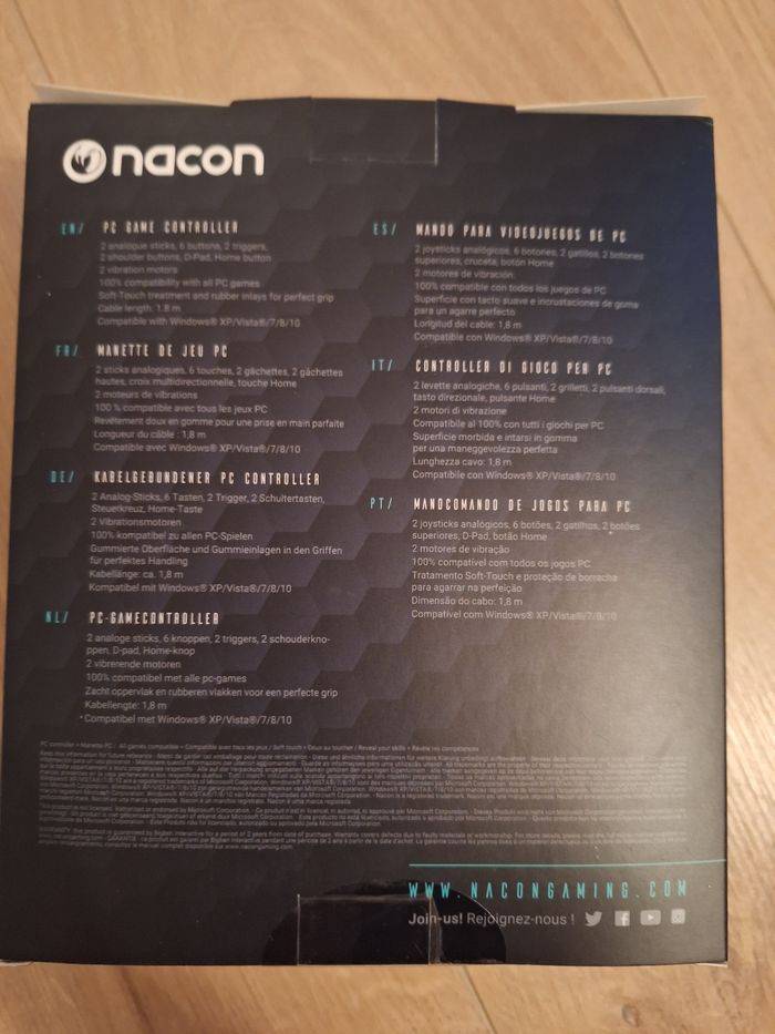 Manette de jeu PC filaire Nacon GC 100 PC Controller état comme neuf - photo numéro 2
