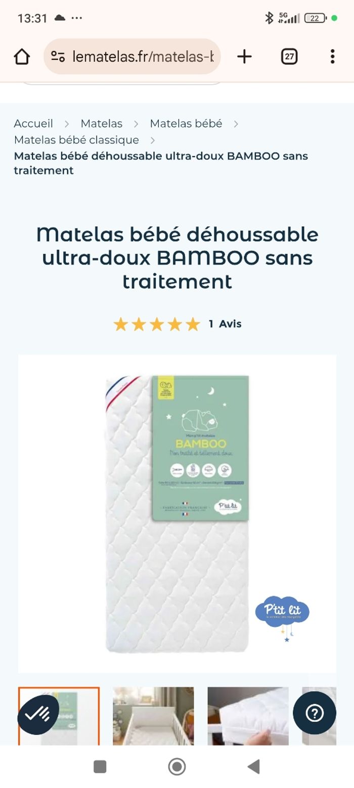 Lit bebe + matela - photo numéro 9