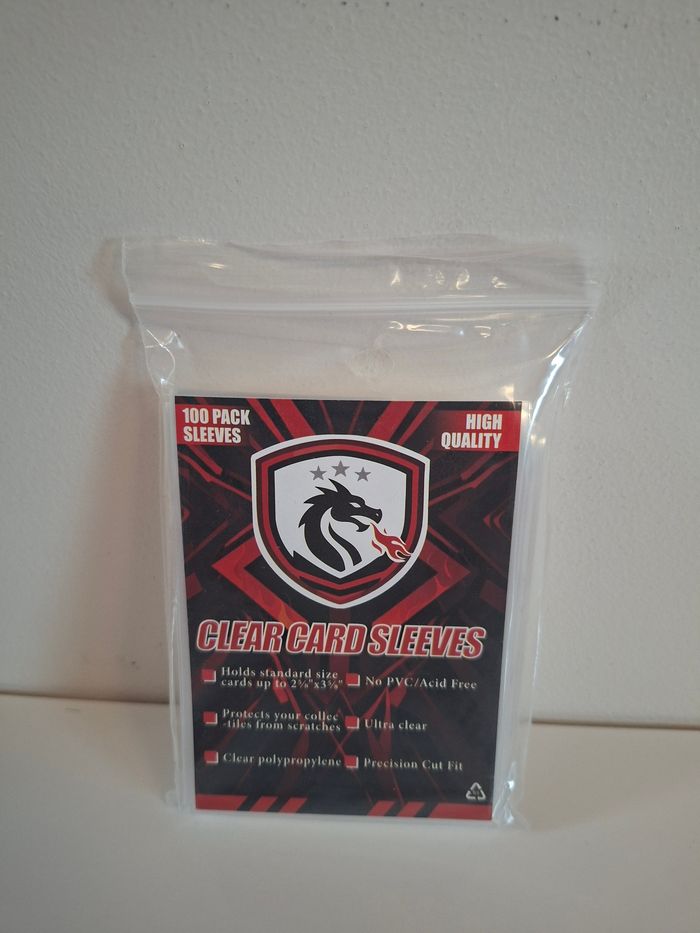 Paquet de 100 sleeves classique souple pour cartes Pokémon de qualité premium FireMint 🔥
