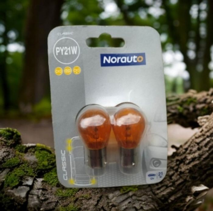 Lot 2 ampoules automobile PY21W 12V