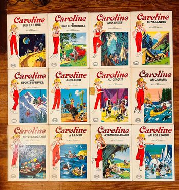 Lot de 12 livres albums de collection Caroline pierre probst hachette jeunesse anciens années 60