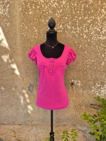 T-Shirt Phildar Rose Fuchsia T.36