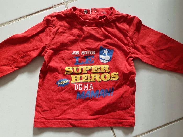 T-shirt + Jeans Tissaia 12 mois - photo numéro 3