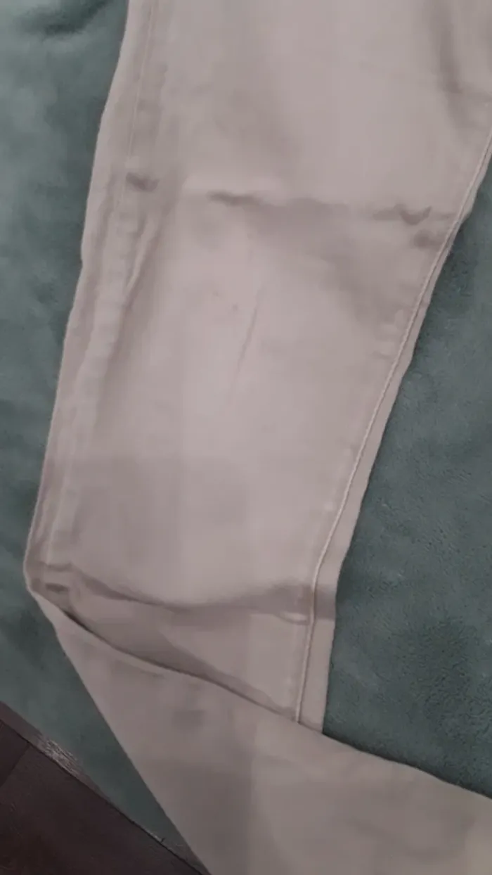 Pantalon beige coton - photo numéro 3