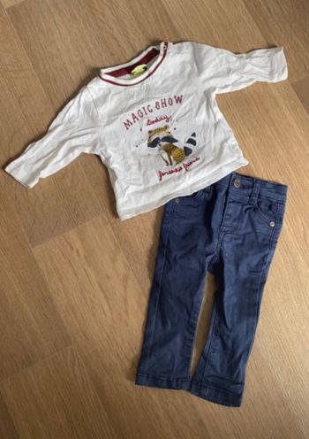 Pantalon + pull 3 mois