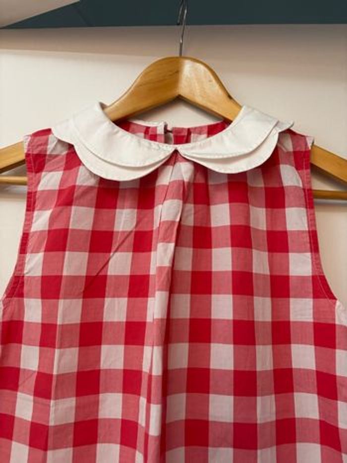Blouse en vichy rouge et blanc Jacadi 12 ans - photo numéro 3