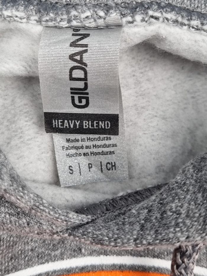 Pull à capuche universitaire – Gris – Taille S Hommes (mesures en photos) - photo numéro 5