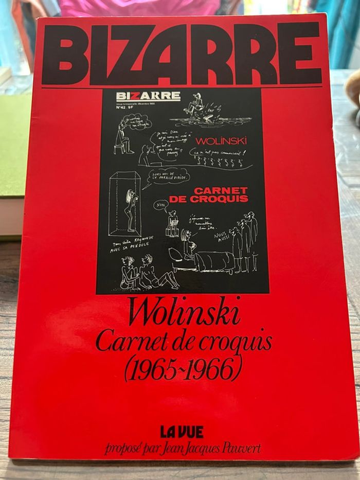 Livre - bizarre 42 - carnet de croquis wolinski 1965 1966 - la vue