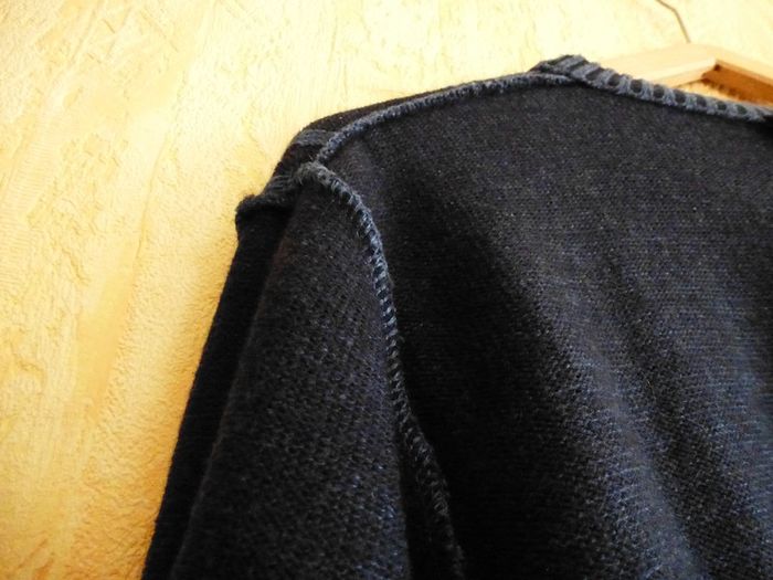 Pull col rond bleu et noir homme - photo numéro 8