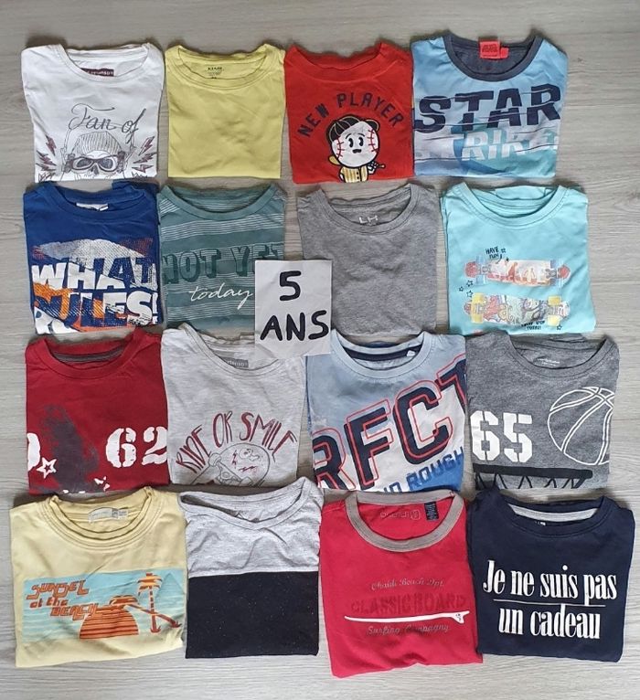 Lot de t-shirts 5ans garçon