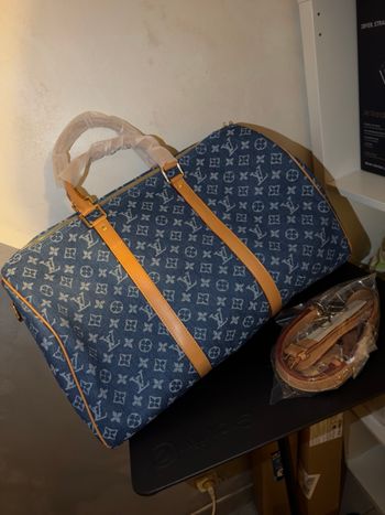  Sac de voyage Lv  en denim  