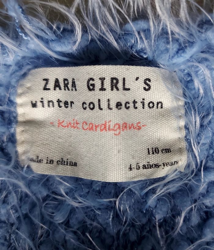 Gilet bleu ciel "Zara Girl's" - photo numéro 6