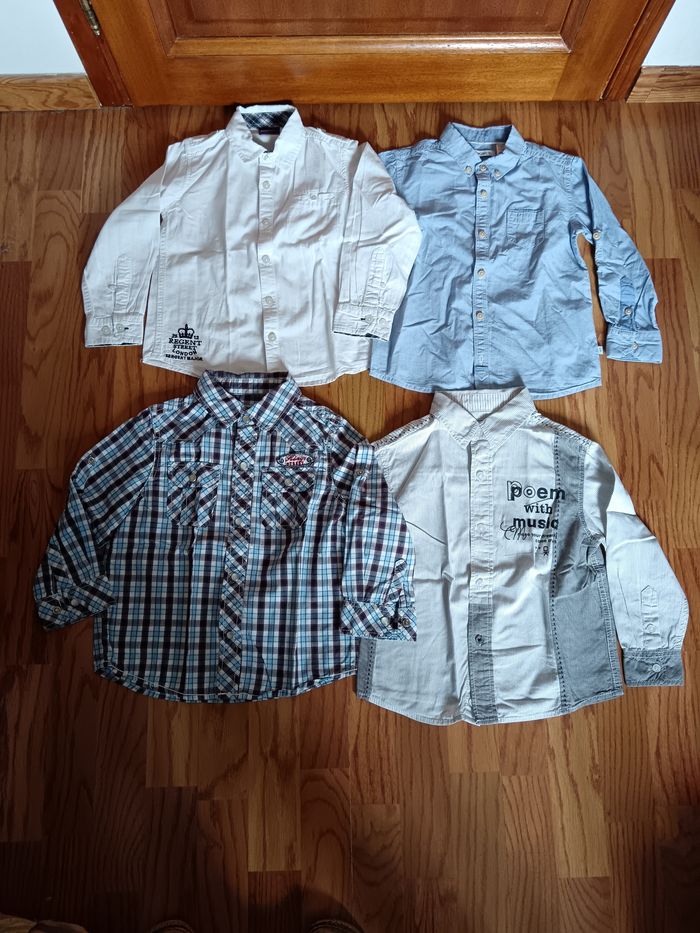 Lot 4 ans chemises Okaïdi, TAO, Sergent Major