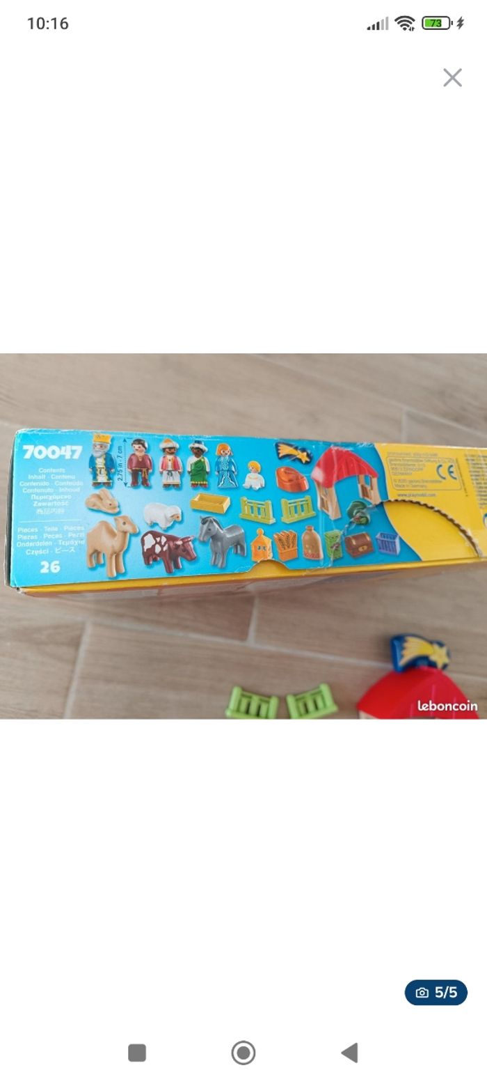 Crèche playmobil 1 2 3  noel - photo numéro 2