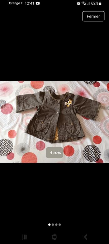 Veste paletot été 🌴 taille 4 ans