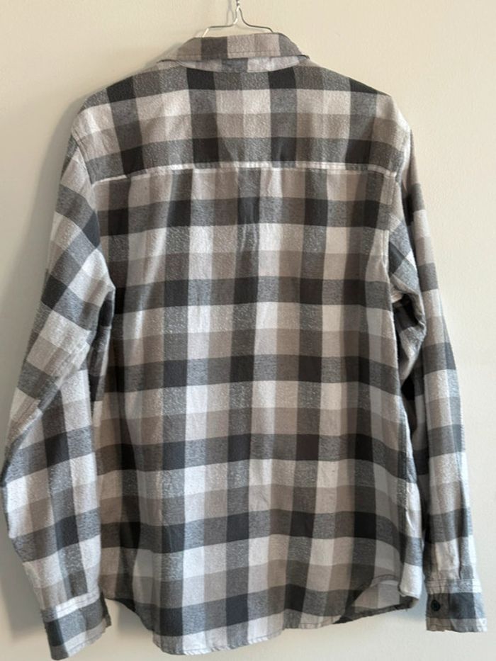 Chemise / Surchemise vintage Shout House en coton taille M couleur grise & blanche. - photo numéro 5