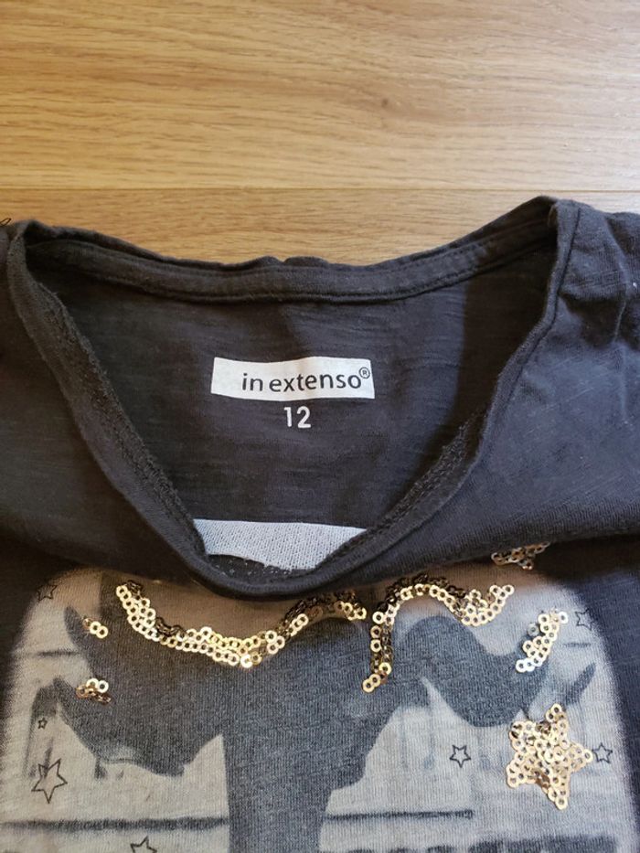 T-shirt manches longues taille 12 ans - photo numéro 3