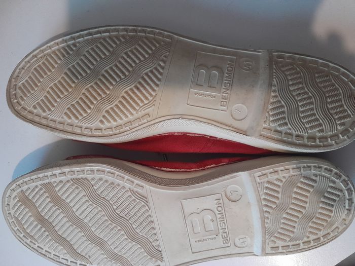 tennis bensimon à lacets rouge 41 - photo numéro 2