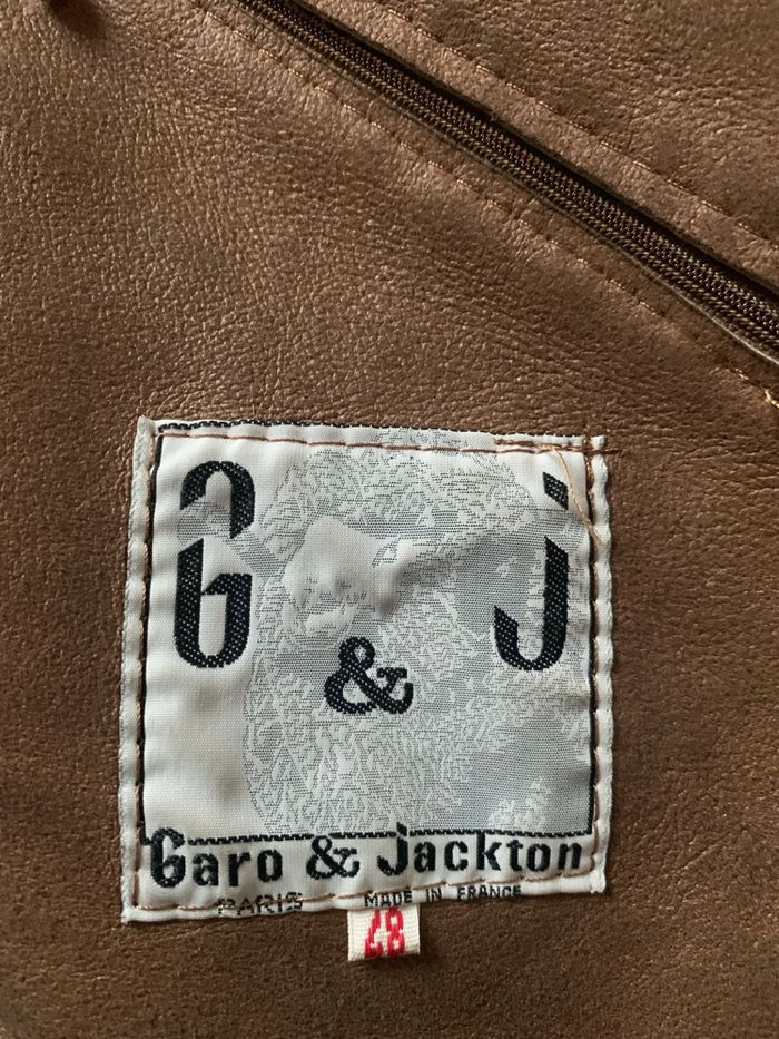 Manteau Homme façon peau lainée taupe - photo numéro 3