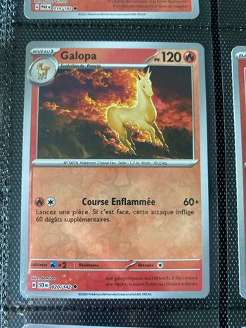 Carte Pokémon reverse neuf