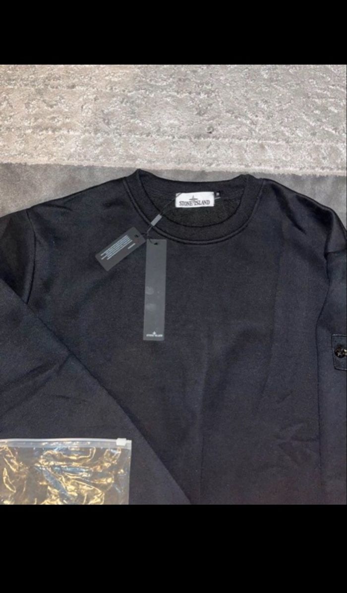 Pull Stone Island Noir - photo numéro 3