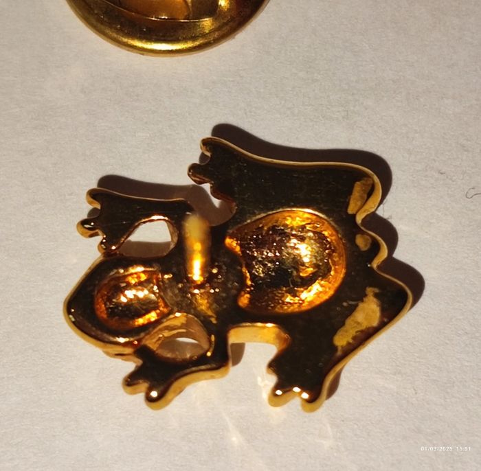 Broche doré grenouille Ballou reg'd - photo numéro 6