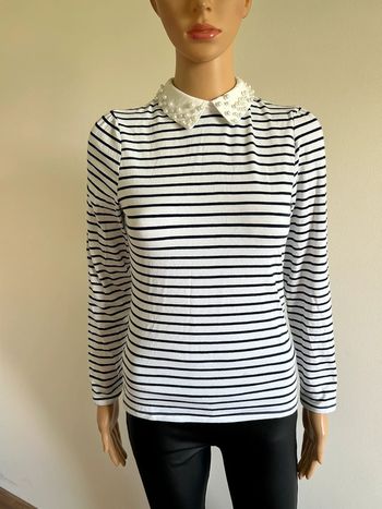 Haut marinière à manches longues Naf Naf taille S TBE