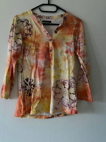 T-shirt manches 3/4 Marine d’cœur Taille 3