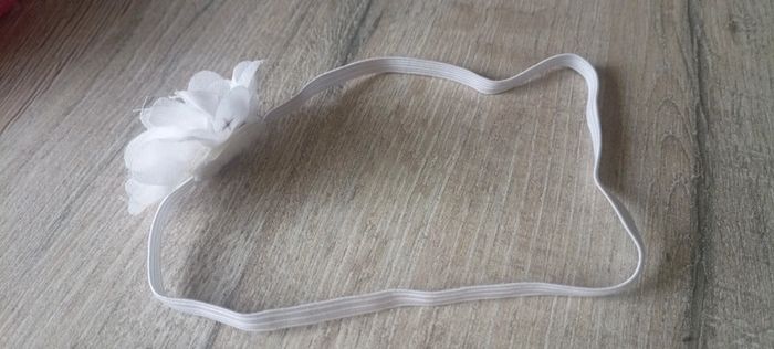 Bandeau fleur blanc - photo numéro 2