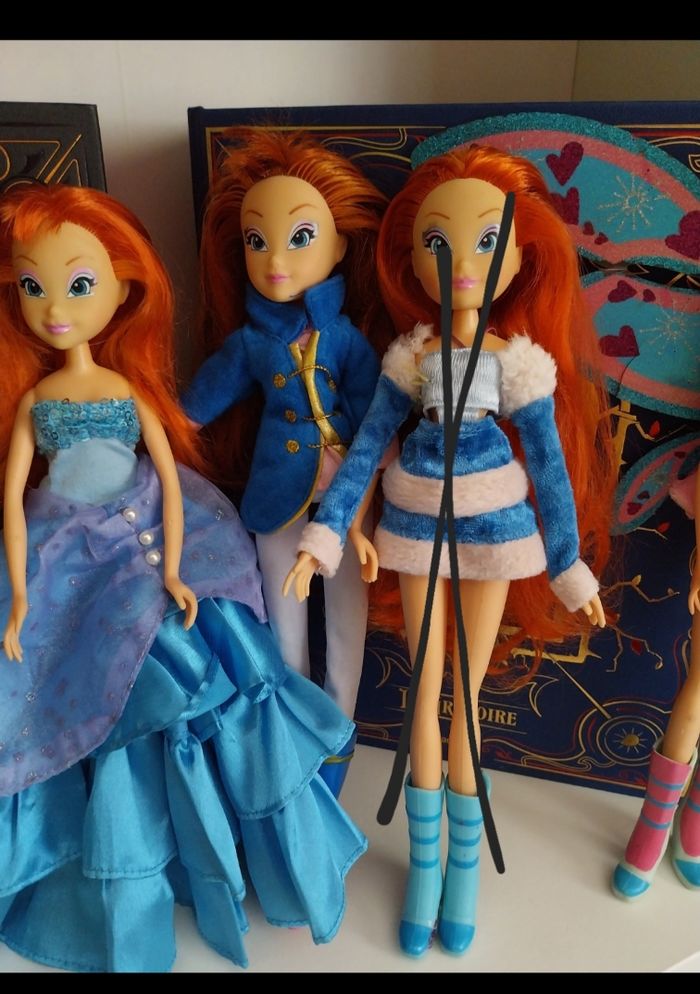 3 poupées Winx Bloom Believix Bal des Princesses Princesse Glamour L'Aventure Magique Smoby - photo numéro 3