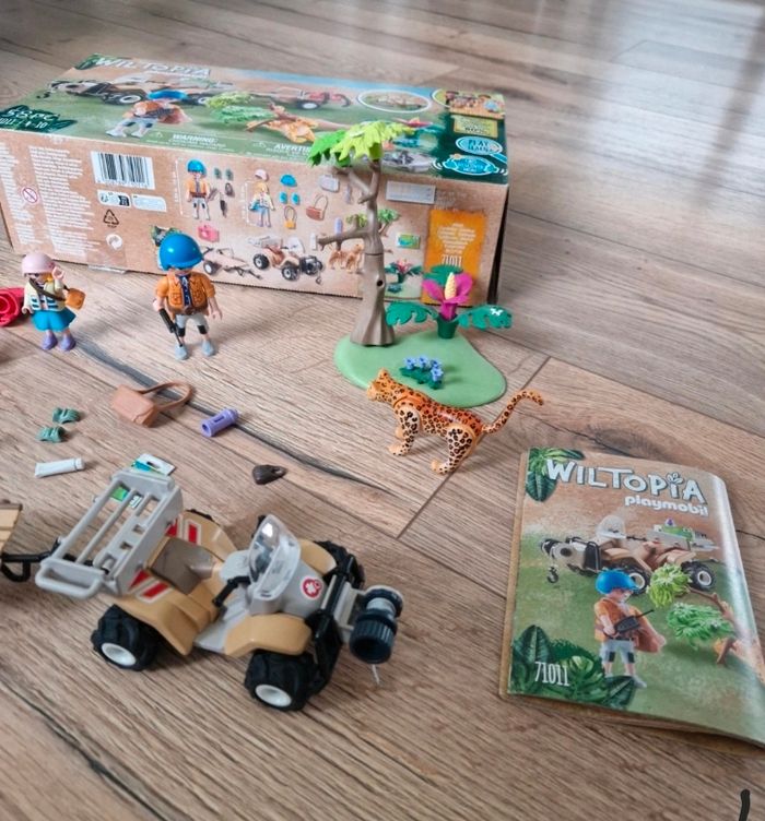 PLAYMOBIL 71011 Quad de secours pour animaux Wiltopia animaux nature - photo numéro 3