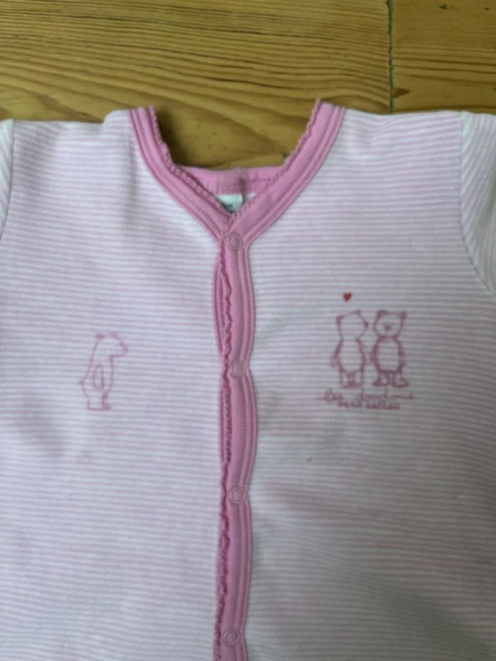 Lot de deux pyjamas une pièce velours bébé fille - photo numéro 8