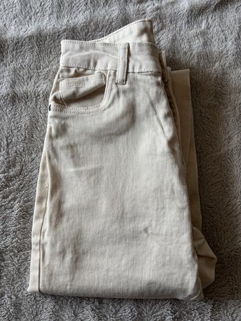 👖 Jolie jeans skinny crème taille haute 👖